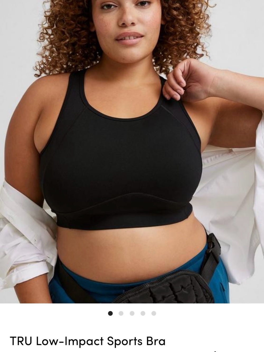 torrid Black High-Coverage Low-Impact Sports Bra